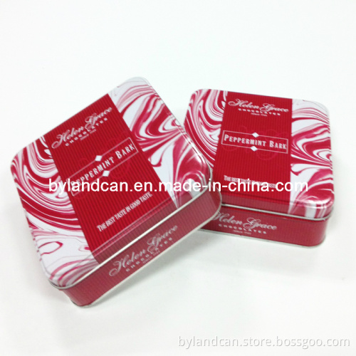 Square Tin Box for Packaging Biscuit